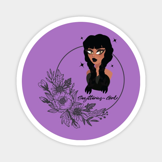 Sagittarius Girl Magnet by AirshipRebekah